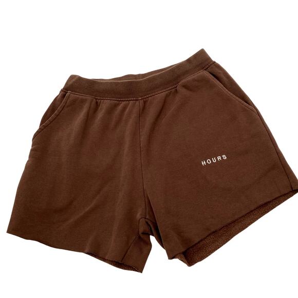 Hours brown sweat shorts - Picture 2 of 5